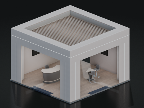 Exhibition Booth 3 3D Model