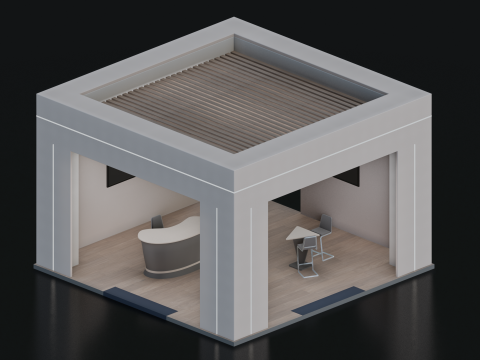 Exhibition Booth 3 3D Model