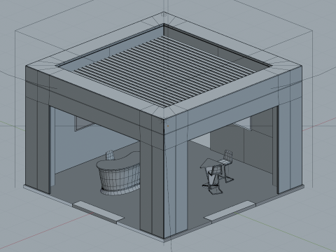 Exhibition Booth 3 3D Model