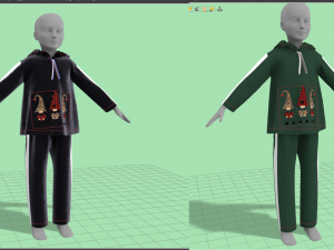 SF Kids Fur Pijamas 3D Модель