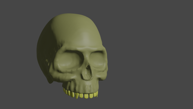 Skull 3D-Modell .c4d .max .obj .3ds .fbx .stl .blend 