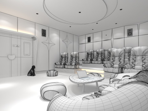 Movie Theater Modelo 3D