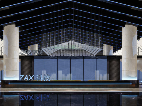 Hotel lobby 3D Model