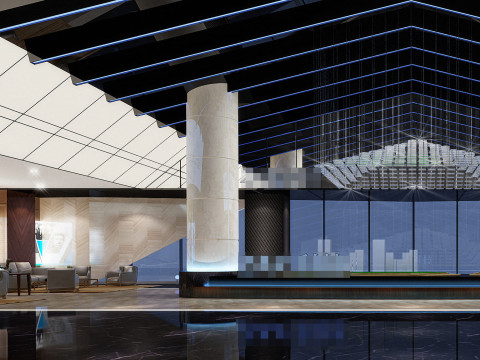 Hotel lobby 3D 模型