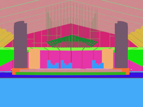 Hotel lobby 3D Model