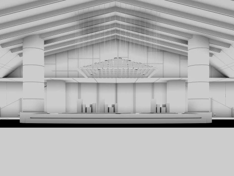 Hotel lobby 3D Model