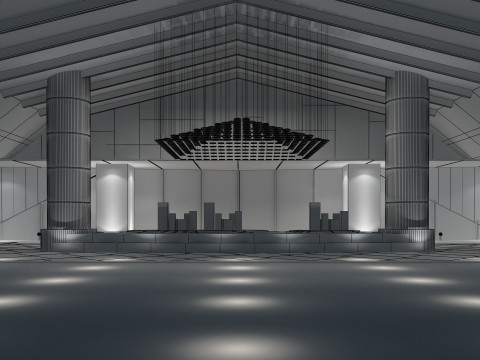 Hotel lobby 3D 模型