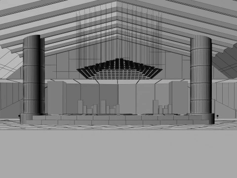 Hotel lobby 3D Model