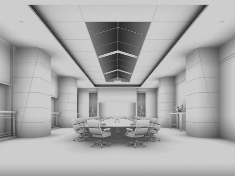 Sala conferenze Modello 3D