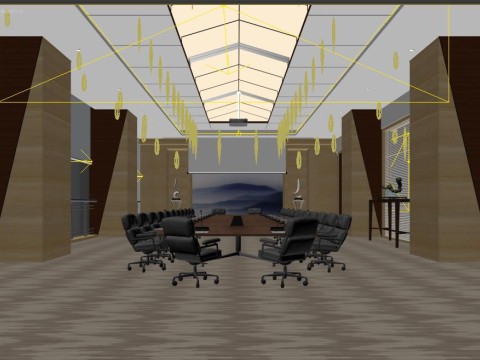 Conference room 3D Model