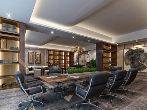 Office interior 3D Model