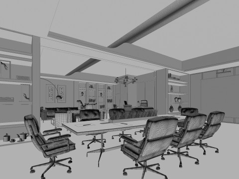 Office interior 3D-Modell