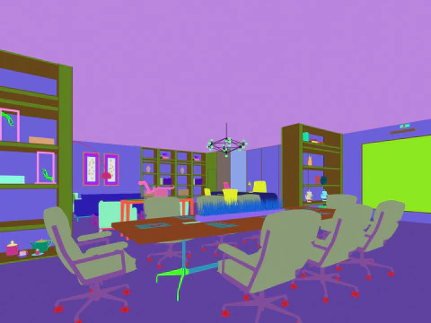 Interno dell'ufficio Modello 3D