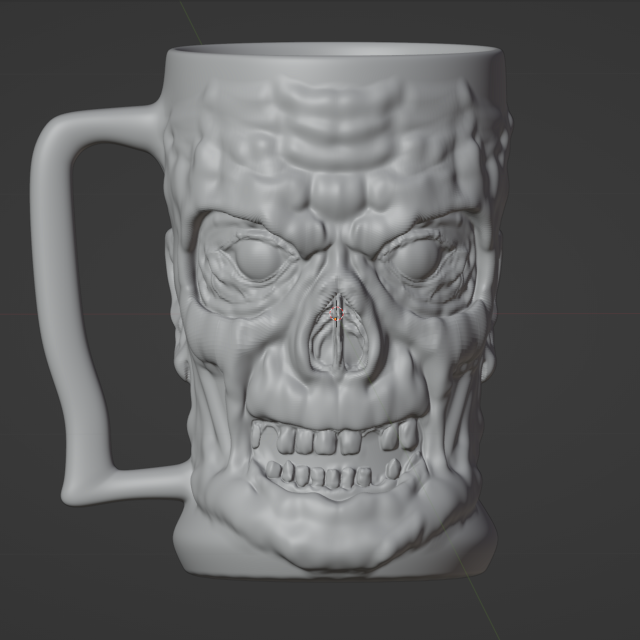 Zombie mug Modèle 3D .c4d .max .obj .3ds .fbx .stl .blend 