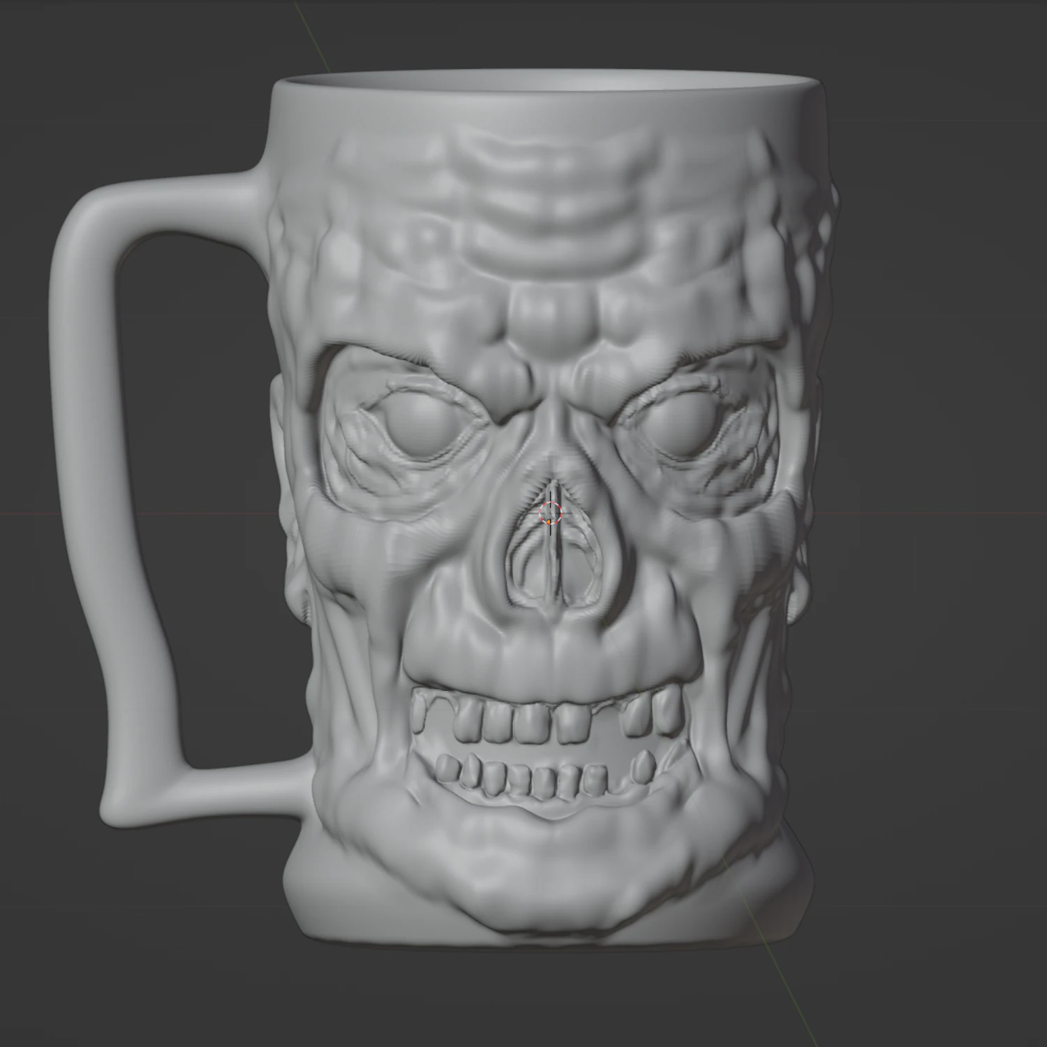 Zombie mug 3D Model .c4d .max .obj .3ds .fbx .stl .blend 