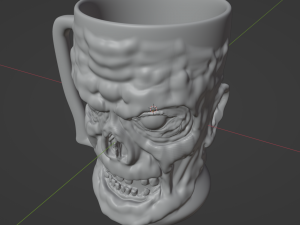 Zombie mug Modèle 3D