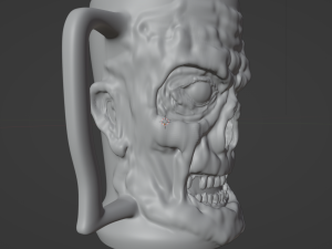 Zombie mug Modèle 3D