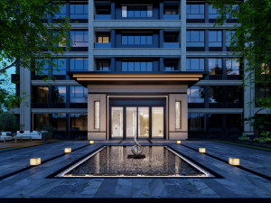 Su model of modern style Multistory Residence 3D Модель
