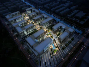 SU Model of Modern Office Buildings in Overseas Chinese Town Pujiang Shanghai 3D Model