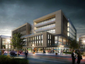 SU Model of Modern Office Buildings in Overseas Chinese Town Pujiang Shanghai 3D Model