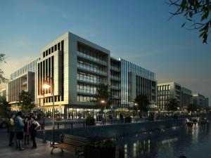 SU Model of Modern Office Buildings in Overseas Chinese Town Pujiang Shanghai Modello 3D