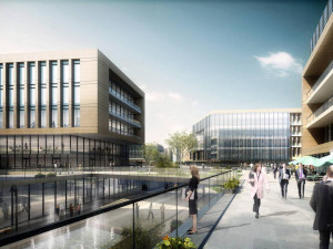 SU Model of Modern Office Buildings in Overseas Chinese Town Pujiang Shanghai Modello 3D