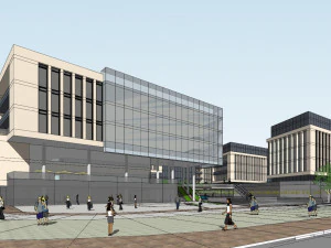 SU Model of Modern Office Buildings in Overseas Chinese Town Pujiang Shanghai 3D Model