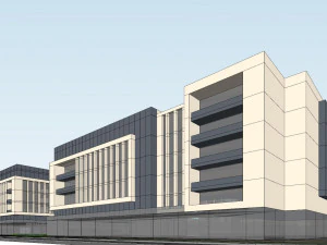 SU Model of Modern Office Buildings in Overseas Chinese Town Pujiang Shanghai 3D Model