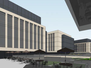 SU Model of Modern Office Buildings in Overseas Chinese Town Pujiang Shanghai 3D Model