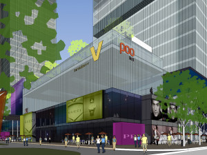 SU Model of Modern Super High rise Office and Commercial Building Complex 3D Model