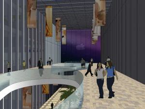 SU Model of Modern Super High rise Office and Commercial Building Complex 3D Model