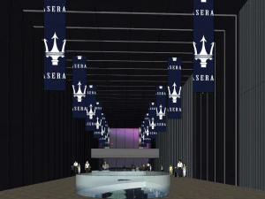 SU Model of Modern Super High rise Office and Commercial Building Complex 3D Model
