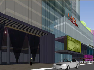 SU Model of Modern Super High rise Office and Commercial Building Complex 3D Model
