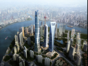 SU model of the modern super high-rise Shanghai Tower 3D Model