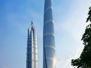 SU model of the modern super high-rise Shanghai Tower 3D Model