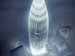 SU model of the modern super high-rise China Resources Headquarters office building 3D 모델