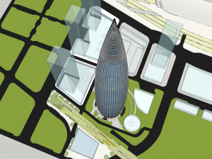 SU model of the modern super high-rise China Resources Headquarters office building 3D 모델