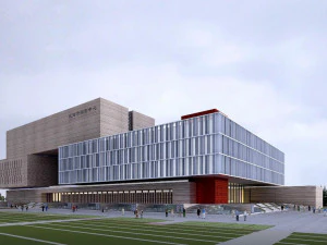 SU model of Weihai Archives Center in modern style 3D Model