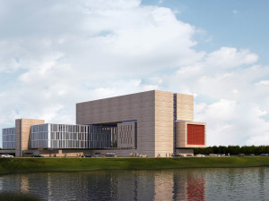 SU model of Weihai Archives Center in modern style 3D Model