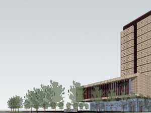 SU model of modern office Shijiazhuang Archives Modelo 3D