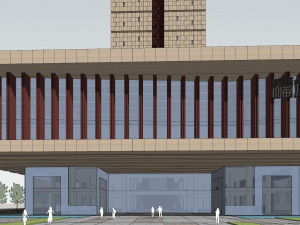 SU model of modern office Shijiazhuang Archives Modèle 3D