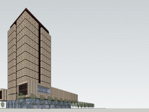 SU model of modern office Shijiazhuang Archives Modèle 3D