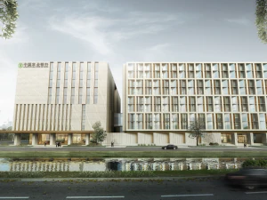 SU model of modern Bank of China branch office building 3D Model