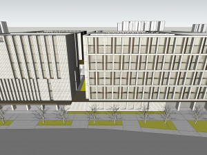 SU model of modern Bank of China branch office building 3D मॉडल