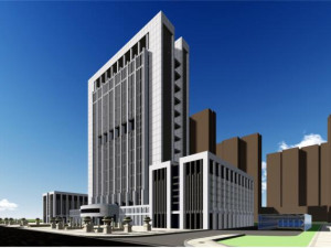 SU model of modern local tax bureau office complex Modèle 3D