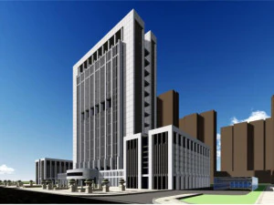 현대 지방세청 청사 단지의 SU 모델 3D 모델