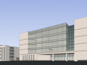 SU model of office building in modern administrative center Modelo 3D