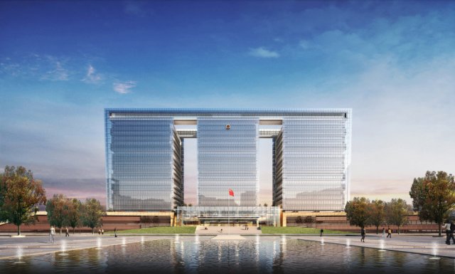 SU model of civic center square and government office building 3D Model .c4d .max .obj .3ds .fbx .stl .blend 