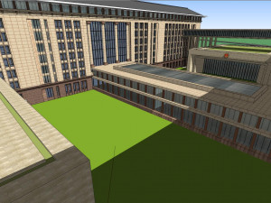 SU model of modern citizen service center office building 3D Model