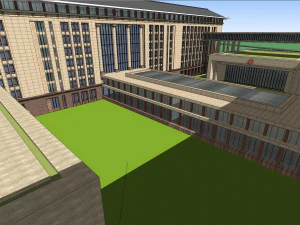 SU model of modern citizen service center office building 3D Model
